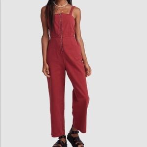 RVCA Railway Denim Jumpsuit - NWOT